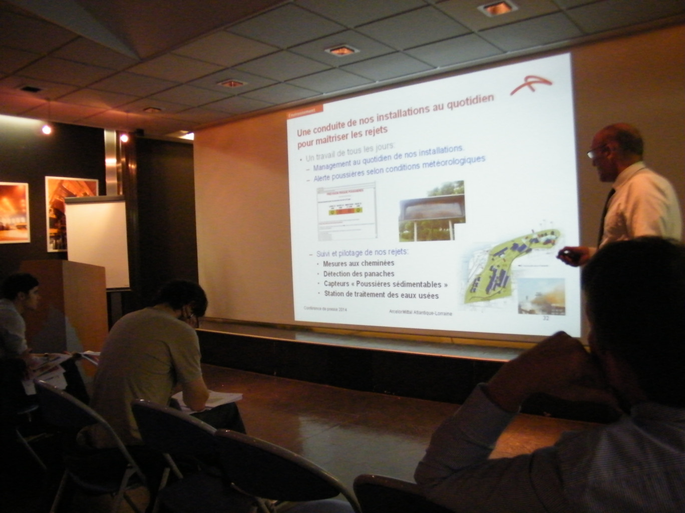 « Présentation des mesures environnementales et de sécurité à Arcelor-Atlantique ».