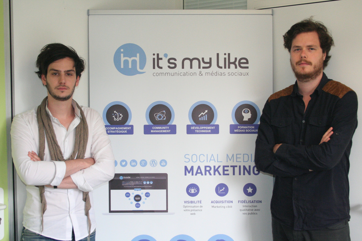 Antoine Algis et Aurélien André-Hesse, codirigeants d’It’s my like...