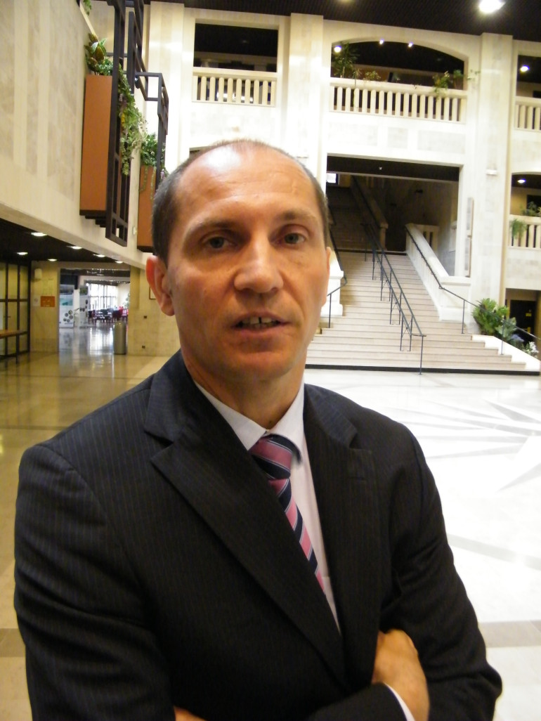 « Franck Helias, nouveau directeur de Dunkerque Promotion le 25 juin dernier à Dunkerque ».