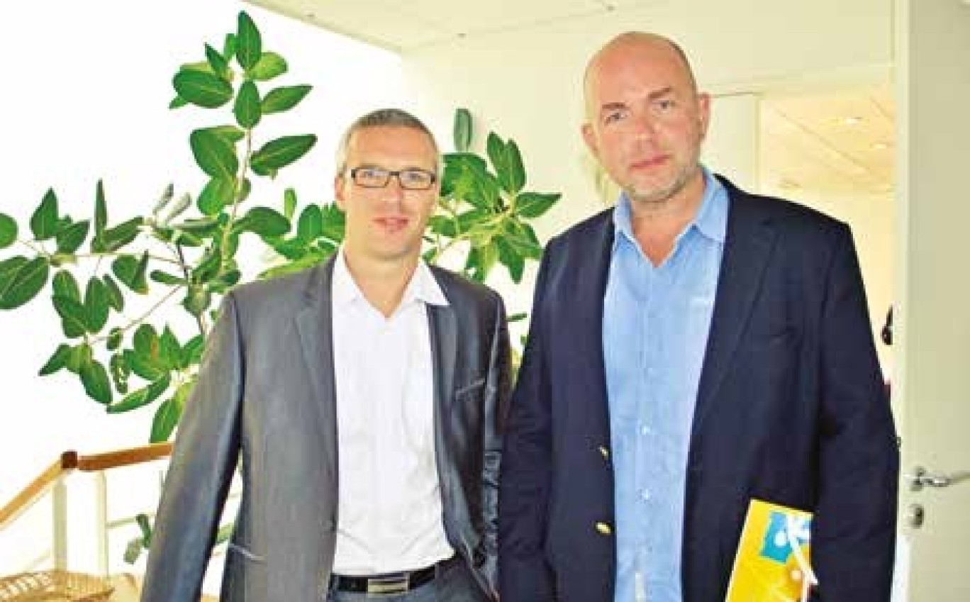 Christophe Thuillier et Grégory Gaudard, directeur et manager technique d’Agesys, société de solutions informatiques basée à Noyon dans l’Oise.