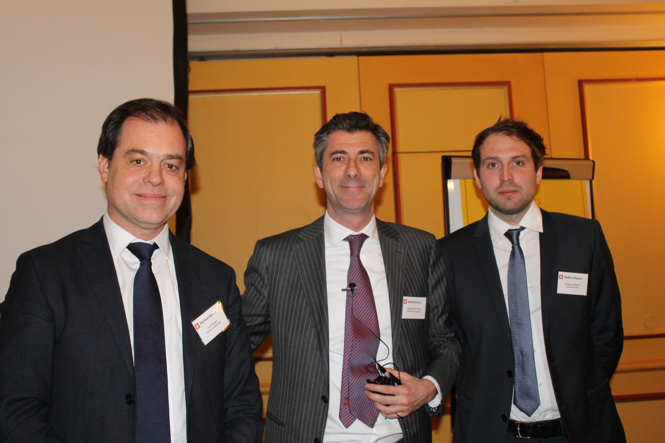 De gauche à droite, Thomas Lefebvre, responsable R & D, Sébastien de Lafond président et co-fondateur, et Loïc Boppe, directeur commercial.