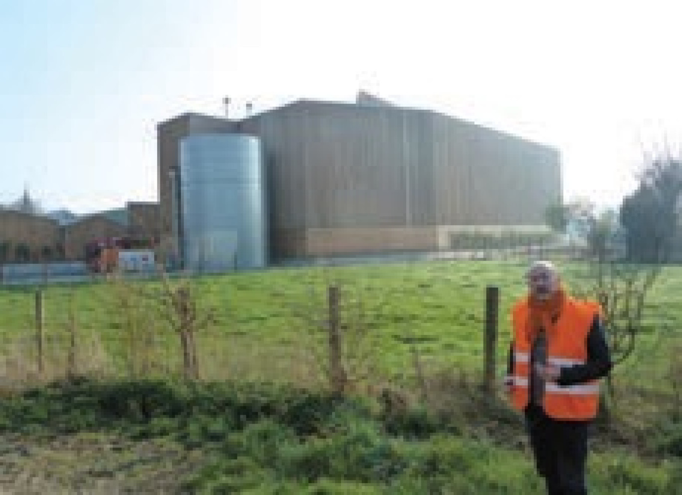 Emmanuel Druon devant le site de production Pocheco en 2014.