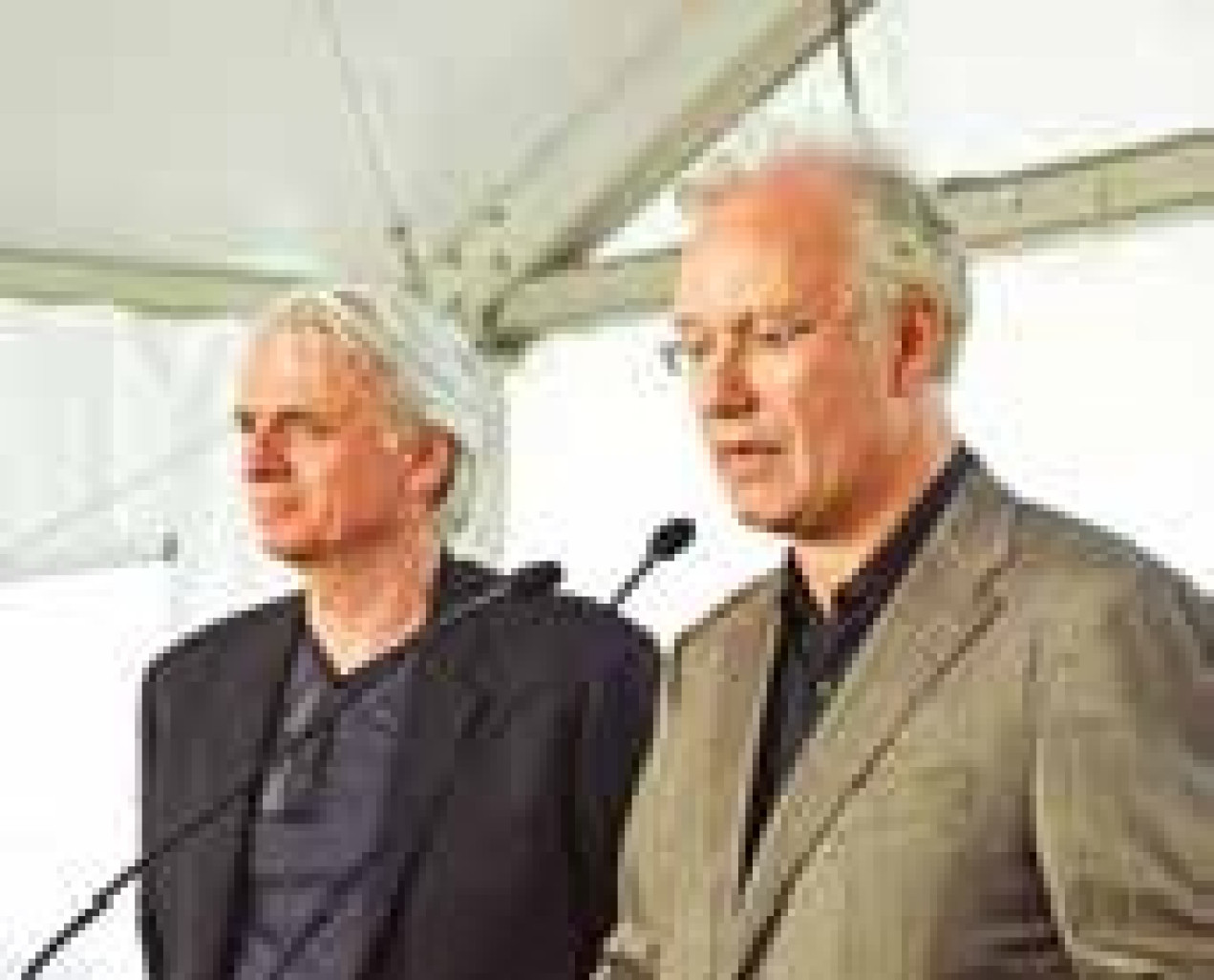 Kees Kaan et Jean-Pierre Pranlas- Descours, architectes du projet.