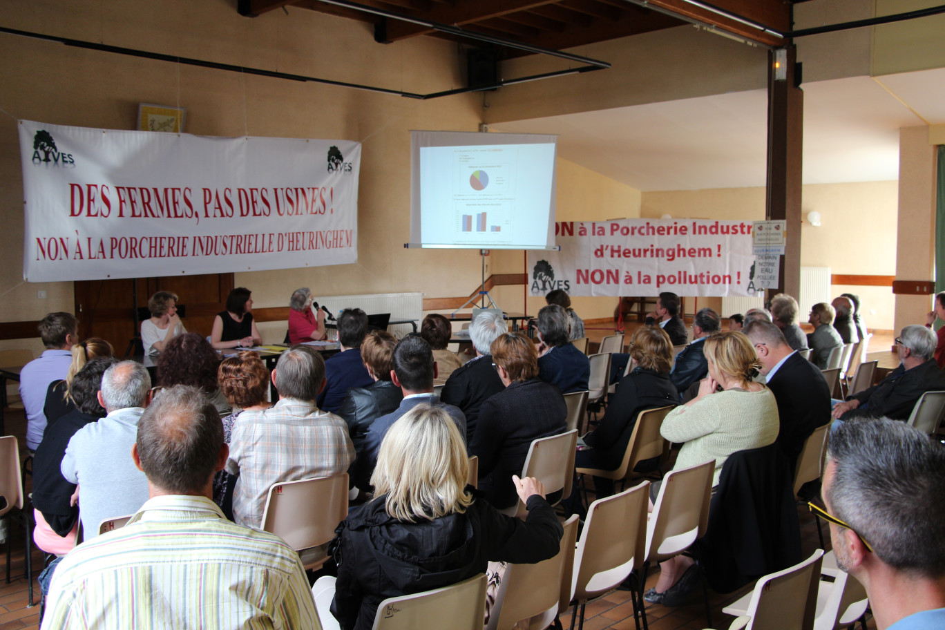 « L'assemblée générale de l'association Intervillages pour un environnement sain à Heuringhem le 1er juin dernier ».
