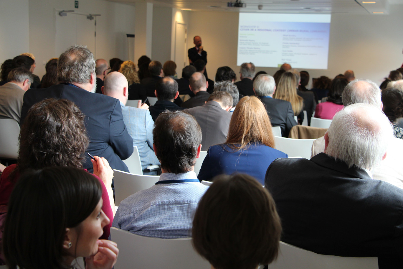 « L'un des ateliers du City Forum organisé par la Commission Européenne ».