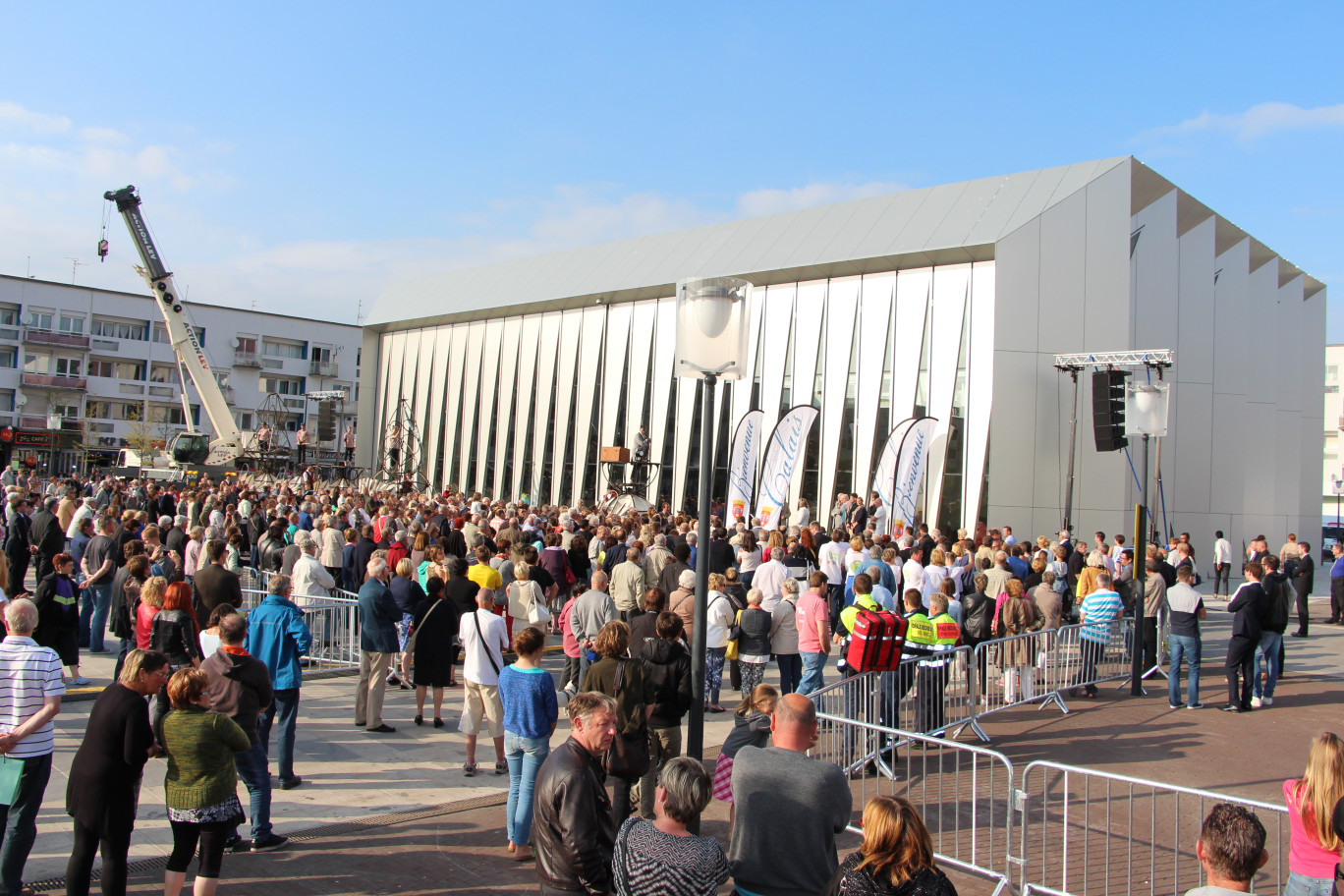 « La Grande Halle à Calais Nord, inaugurée le 19 juin dernier ».