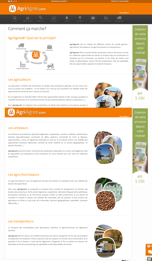 AgriAgree.com, AgriStand.com, Directerre.com, Pixpel a développé et administre de nombreux sites internet qui facilitent chaque jour un peu plus la vie du monde agricole.