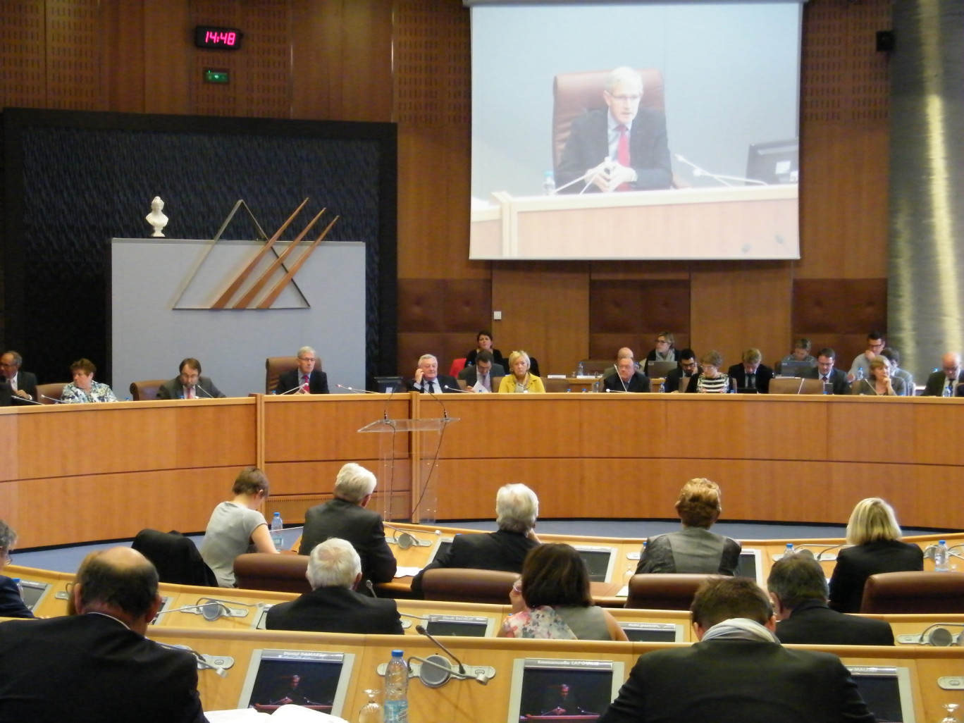 « Michel Dagbert, président du Conseil Départemntal du Pas-de-Calais le 28 septembre dernier à Arras ».