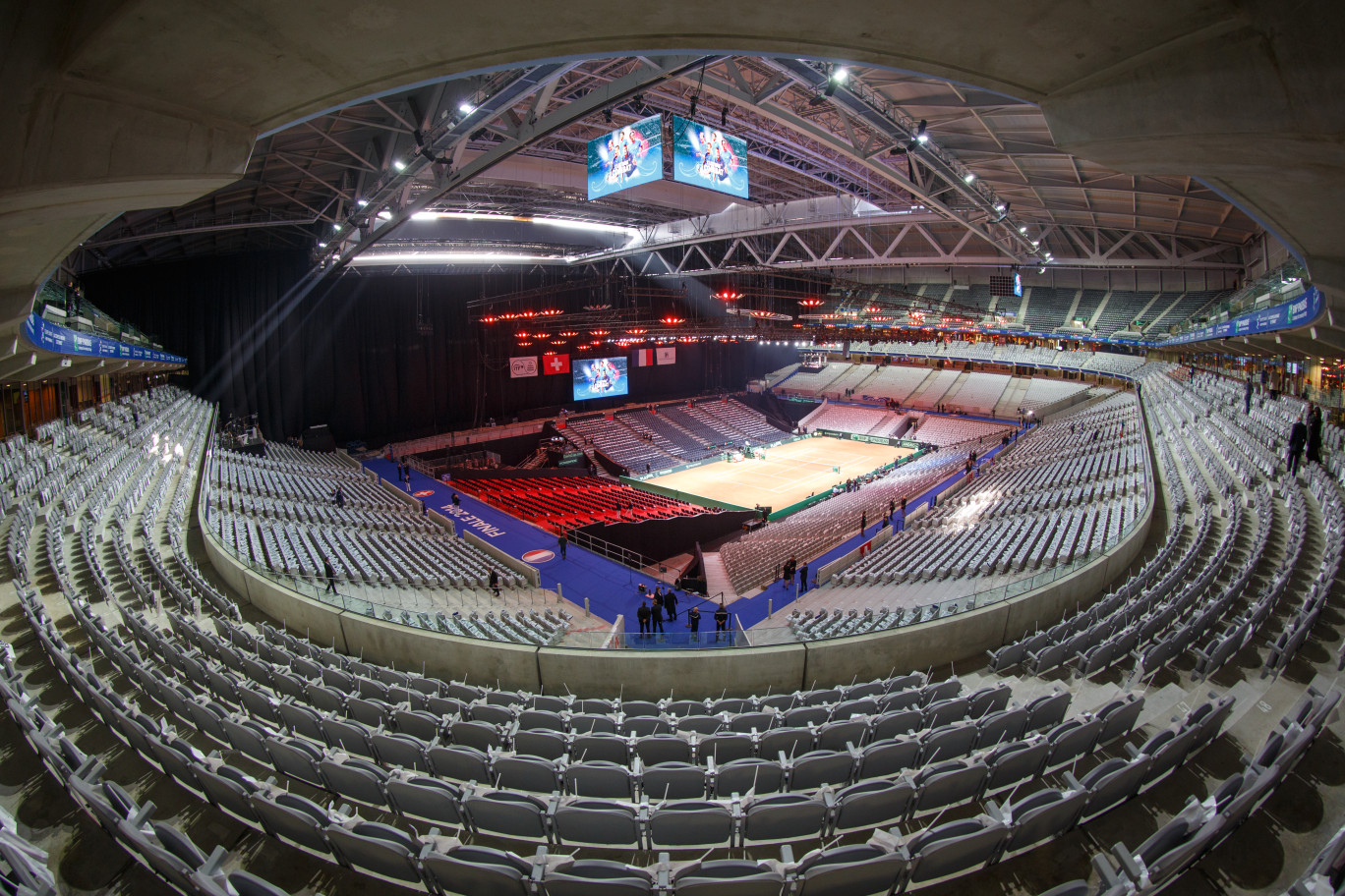 Le Stade Pierre Mauroy lors de la Coupe Davis de tennis en novembre 2014.