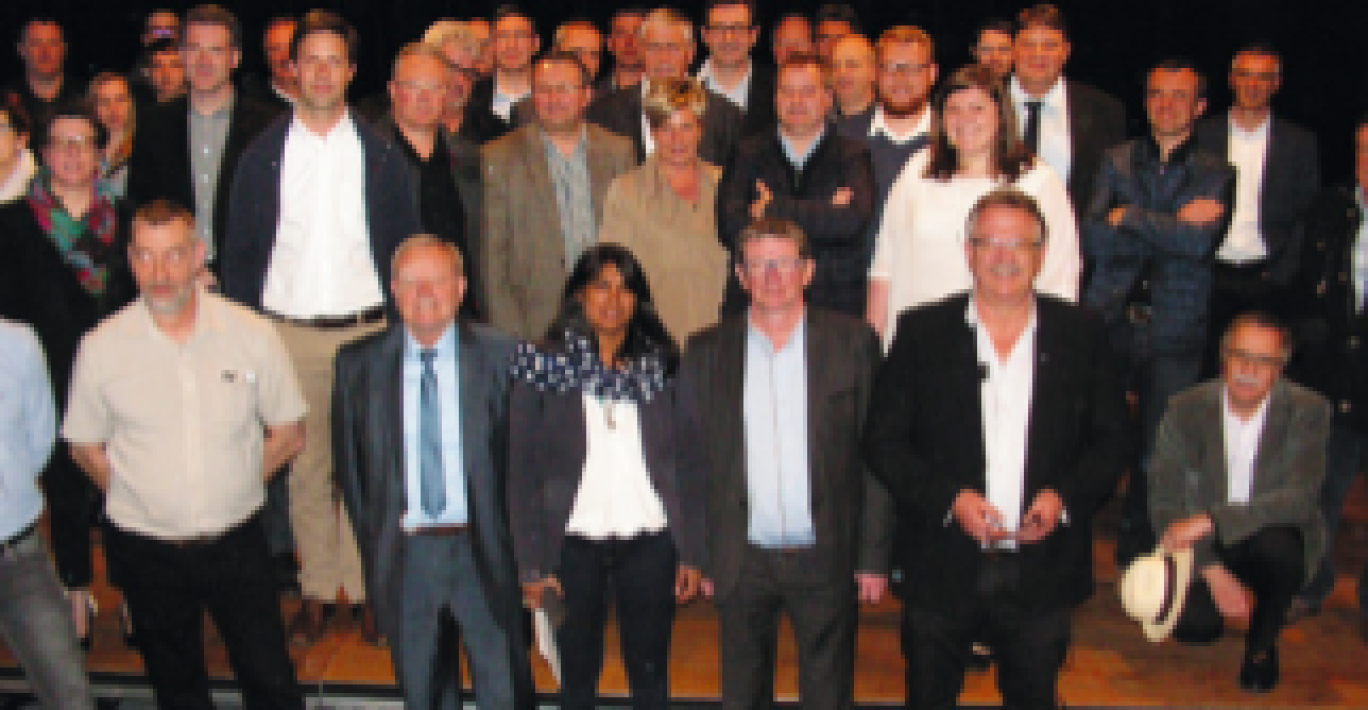 Les chefs d’entreprise du territoire Sud-Avesnois lors de cette réunion du 3 mai dans les locaux de l’Ecomusée de l’Avesnois, à Fourmies, qui a accueilli le club.