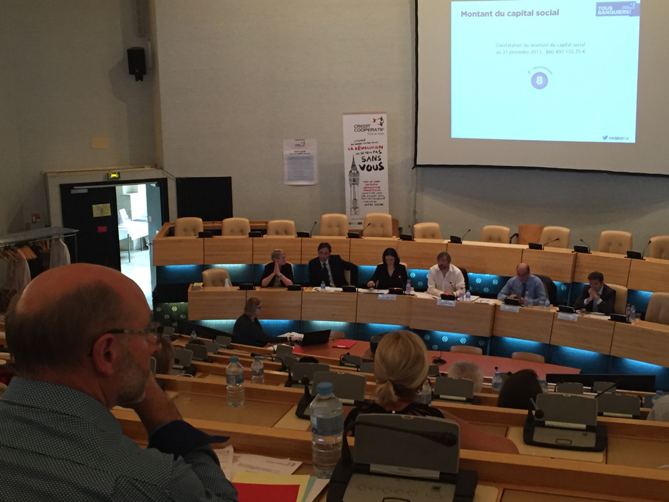 « L'assemblé générale du crédit coopératif à Dunkerque le 9 mai dernier ».