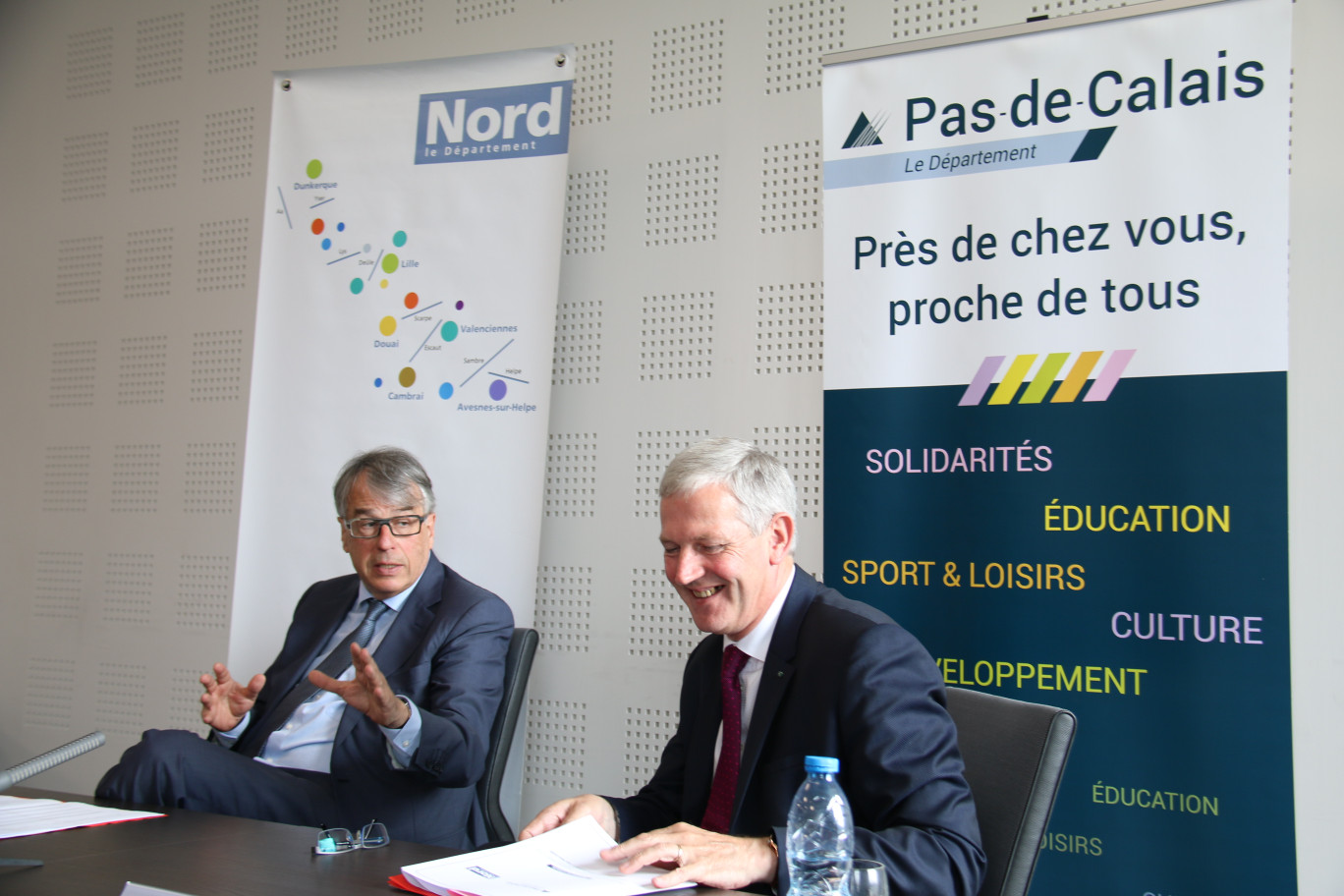 Les deux présidents, Jean-René Lecerf et Michel Dagbert, ont présenté solidairement leur proposition de « Pour un nouveau pacte financier avec l’État » avec beaucoup de conviction.