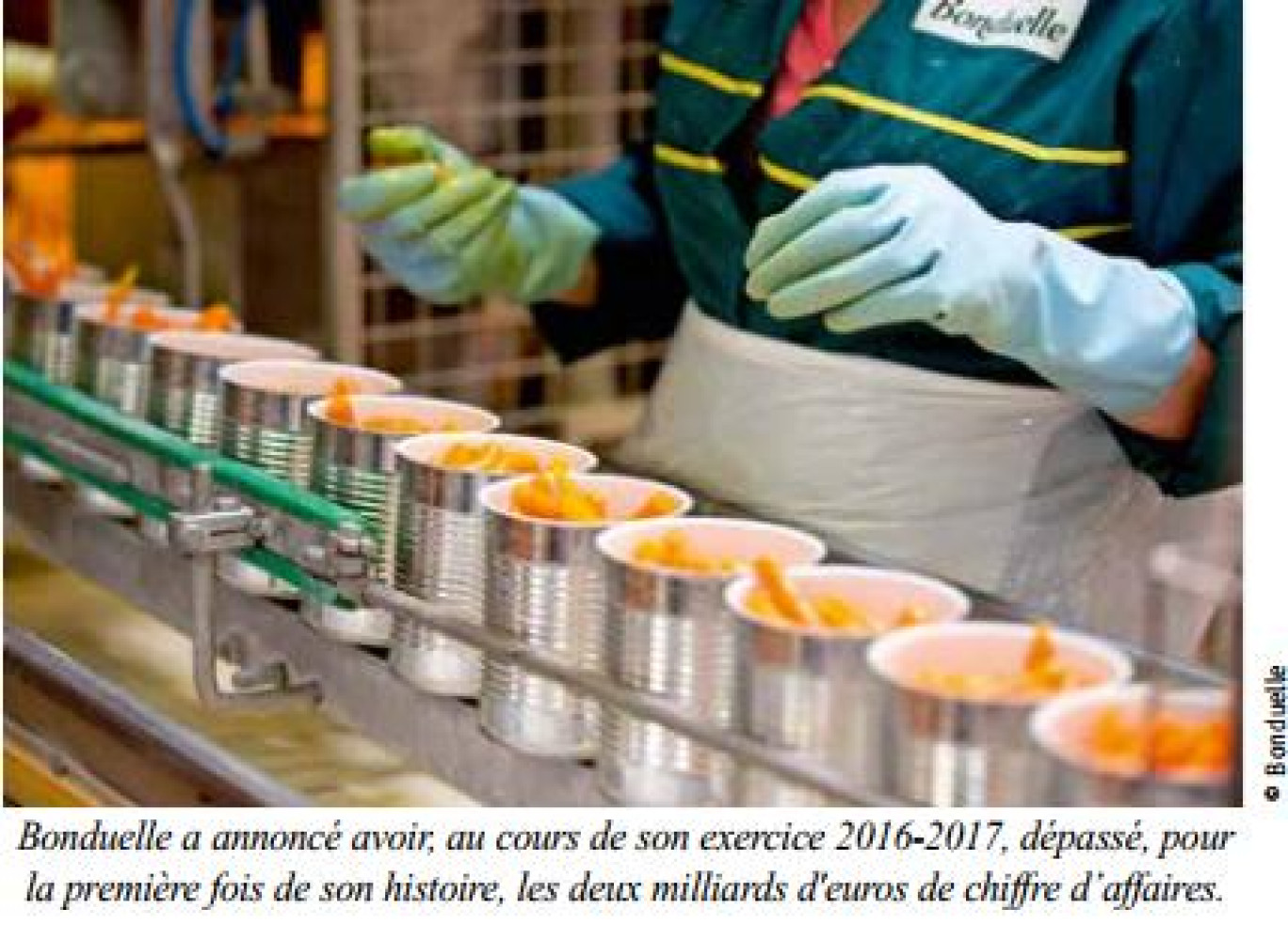 Bonduelle : un excellent chiffre d'affaires