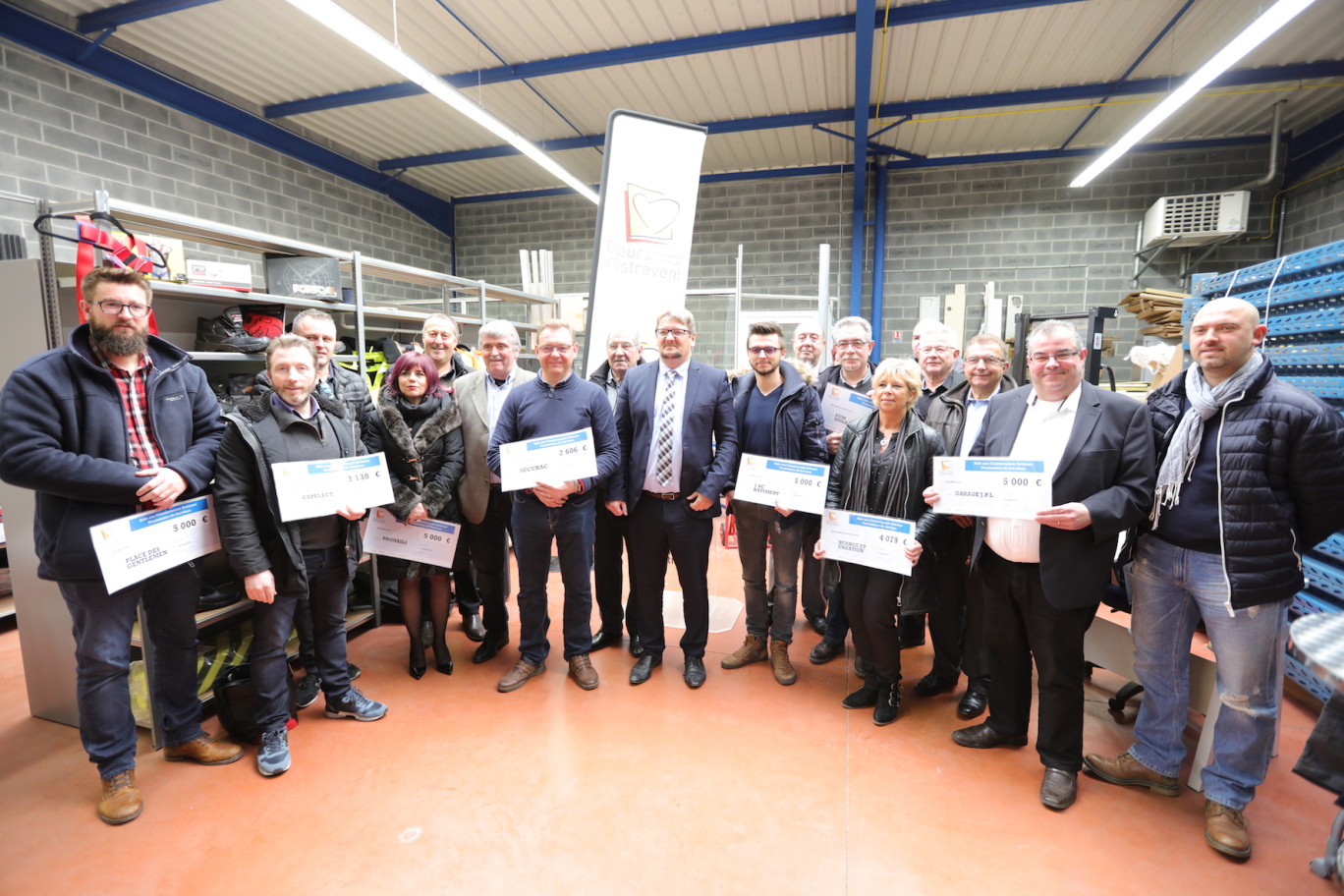 Dix entreprises ont été mises à l’honneur, lors de la cérémonie de remise des chèques d’aide aux TPE/PME sur le territoire du Cœur d’Ostrevent.
