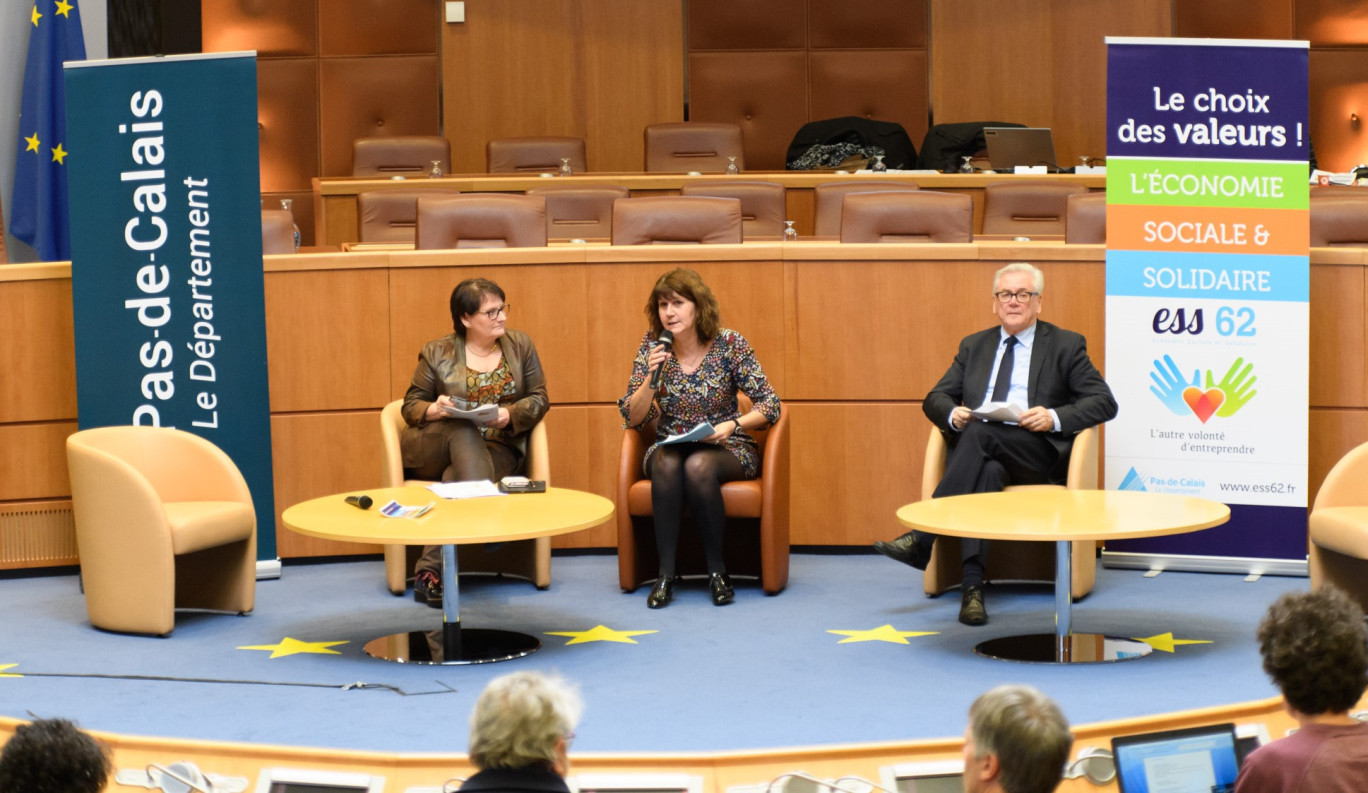 Jean-Claude Leroy, président du Conseil départemental du Pas-de-Calais, et Bénédicte Messeanne-Grobelny, vice-présidente chargée de l’économie sociale et solidaire, ont animé le Conseil départemental de l’économie sociale et solidaire.