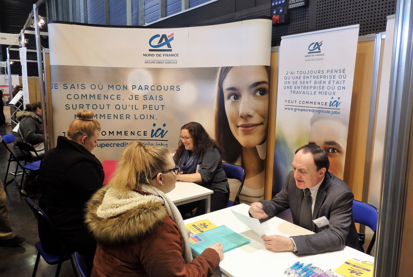 L’édition 2017 du salon « 24h pour l’emploi et la formation » a accueilli 2 300 visiteurs pour 420 entretiens fixés post-salon.