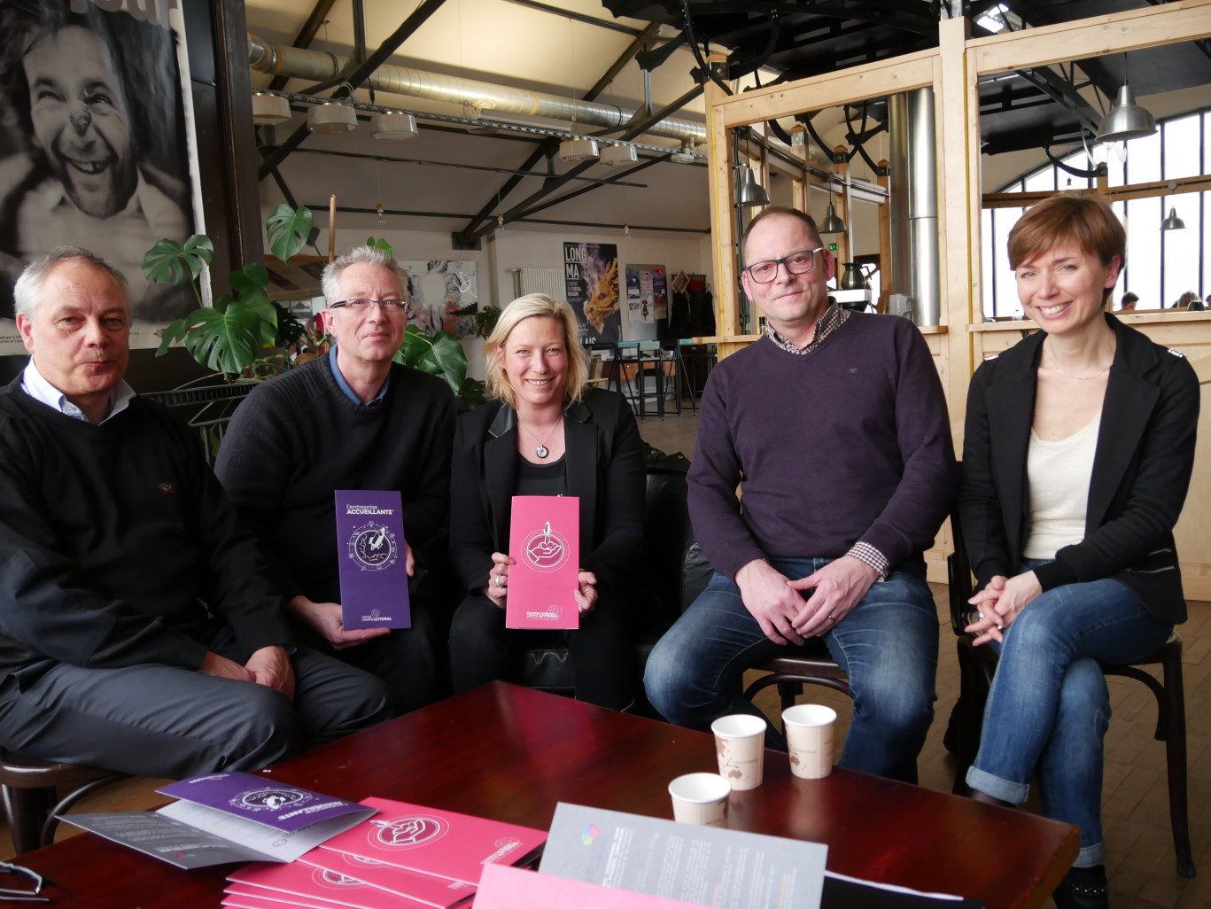 Les membres du Comité Grand Littoral : Christophe Dussossoy, Philippe Marez, Carole Lobry, Jimmy Cointement et Laetitia Cointement.