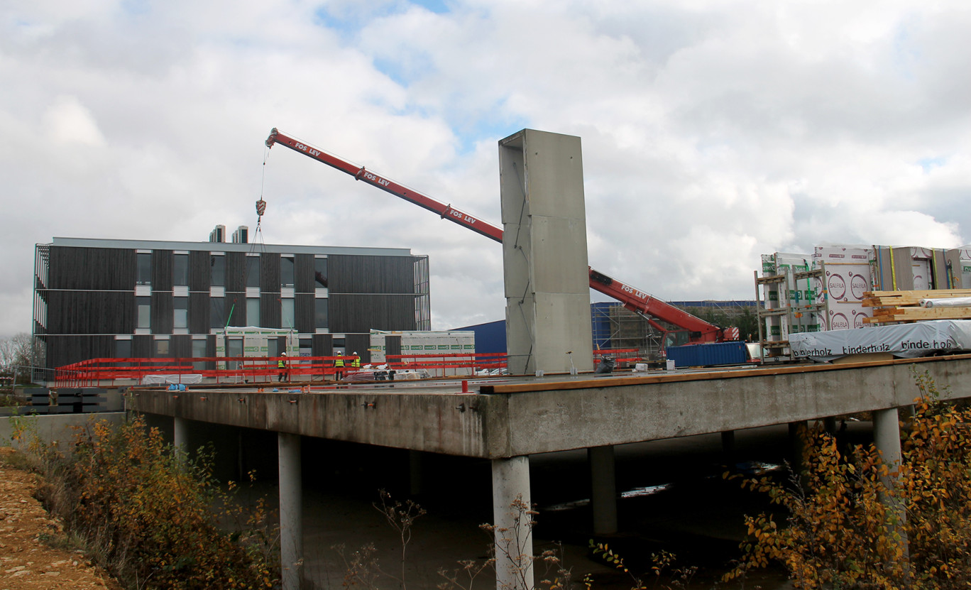 Océanis 4, nouveau bâtiment tertiaire, est en train de prendre forme sur le Village Océanis de l’Écoparc Nancy Saint-Jacques à Maxéville. Livraison annoncée le 31 mars prochain.