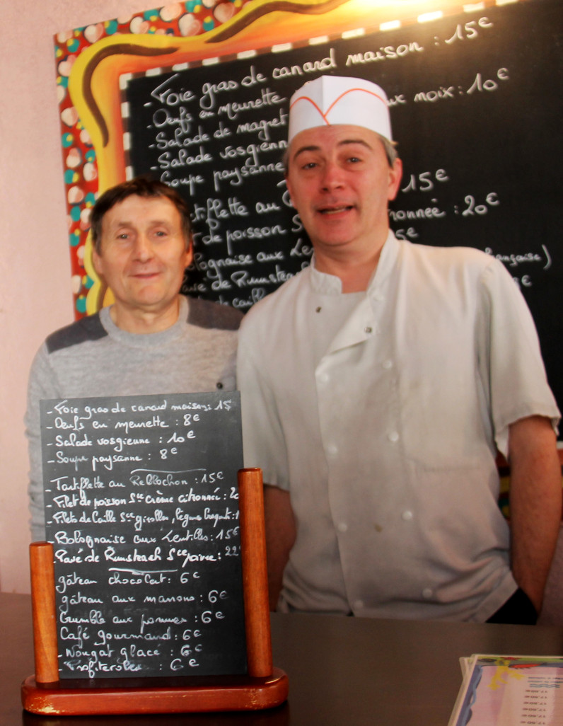 Stéphane Gaudel (à droite) et son employé Laurent Muratore, le nouveau duo de La Source à Nancy.