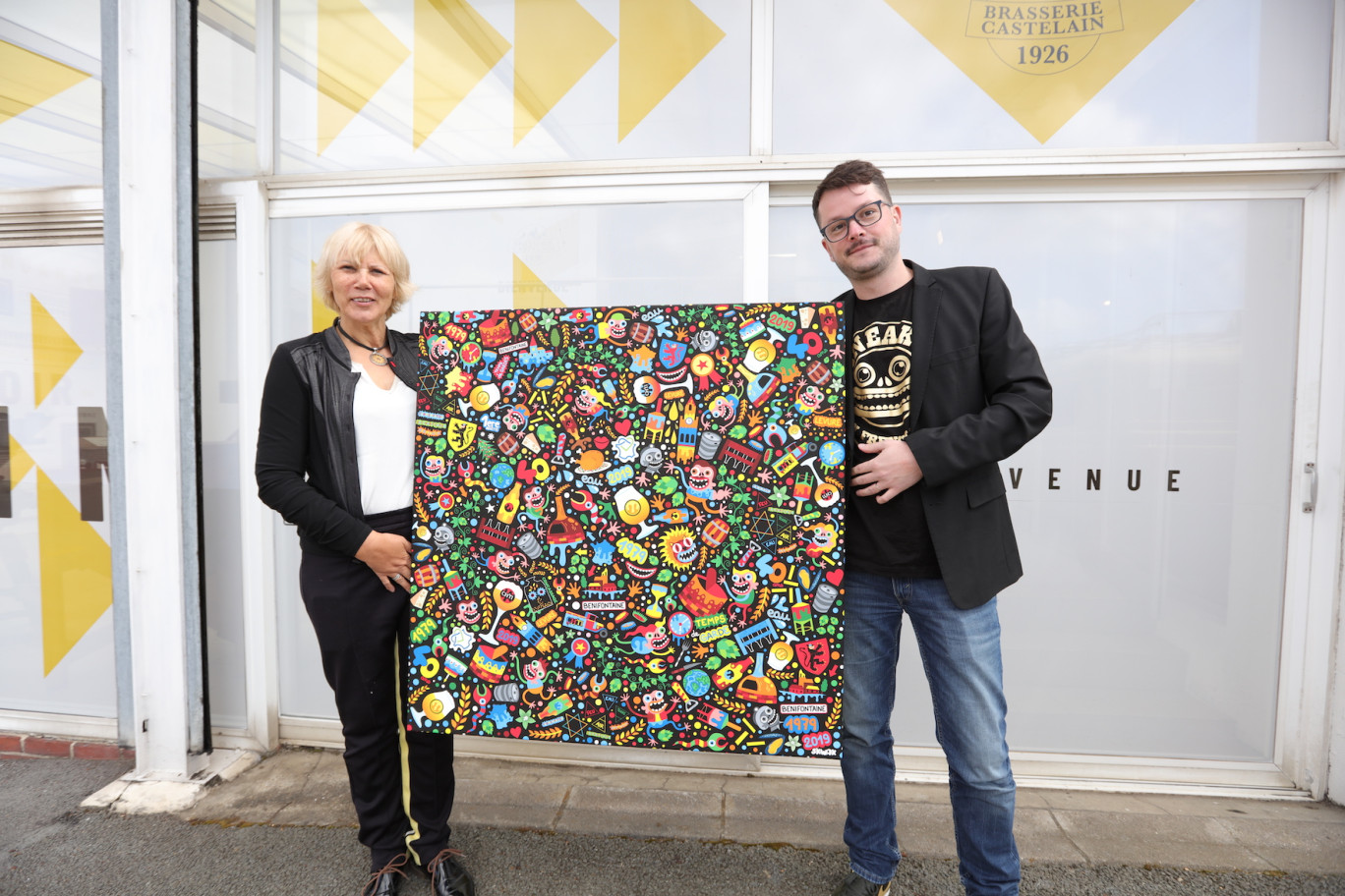 L’artiste nordiste Skwak a imaginé, en collaboration avec la brasserie, un univers coloré.
© ACT'STUDIO