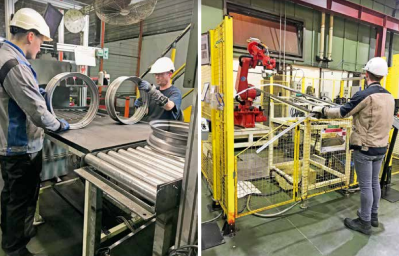 Depuis sa création, le site de Tergnier fabrique des roues en acier pour l’automobile et depuis 2017, également des pièces de structure de carrosserie.