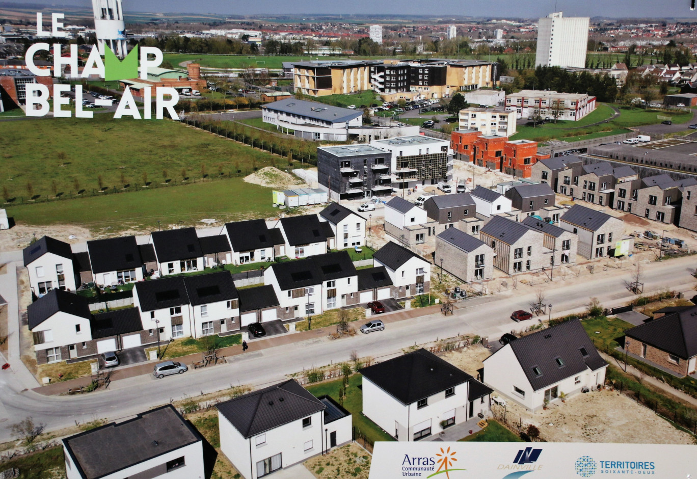 Une vue du quartier Champ-Bel-Air à Dainville en cours de réalisation.