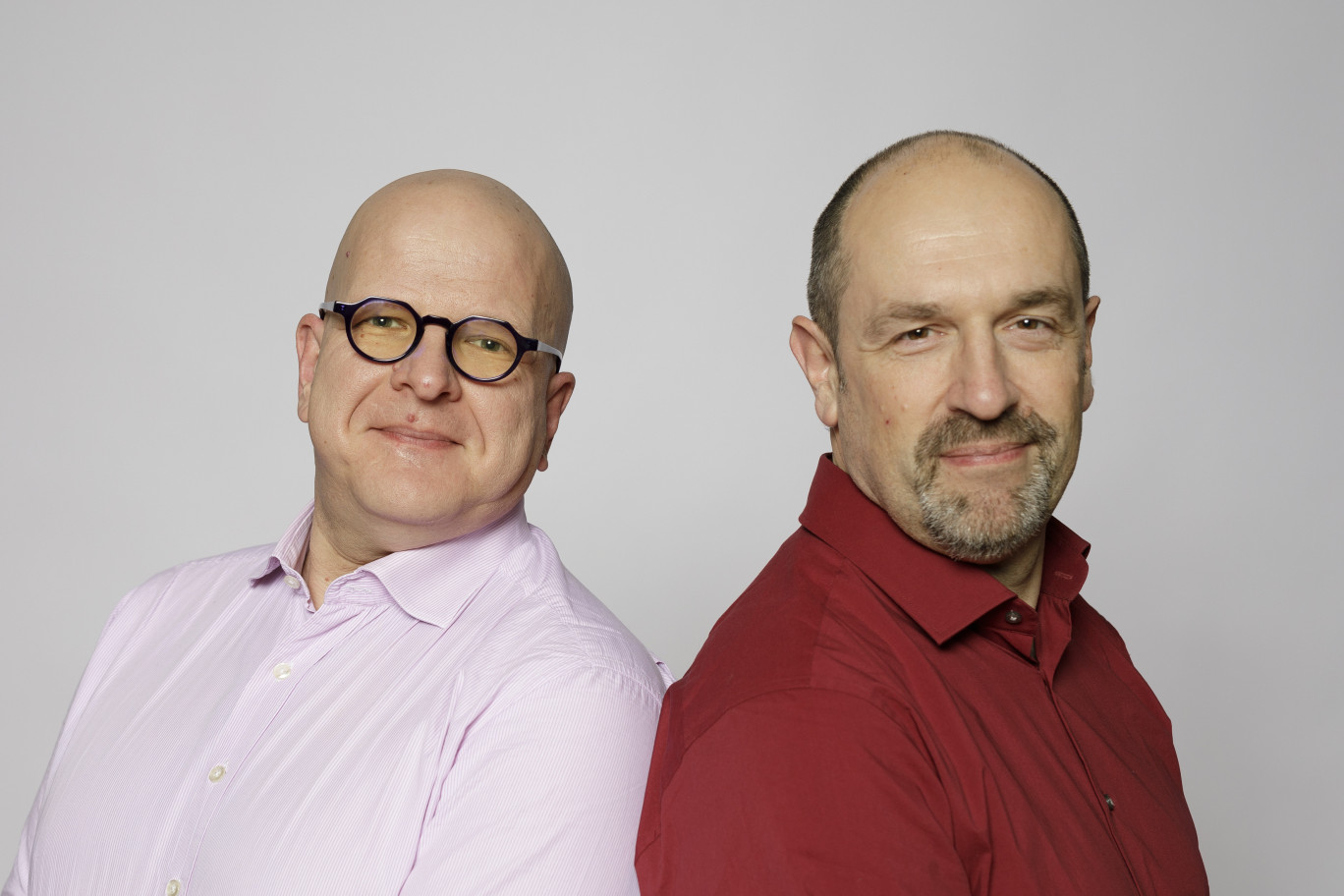 Stéphane Coquerelle (à gauche) et Thierry Macé. ©Heraklead