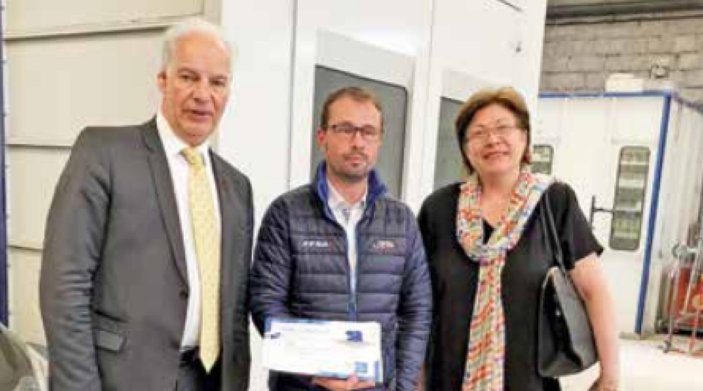 Alain Griset, président de la CMA Hauts-de-France, à la rencontre des artisans de l’Amiénois