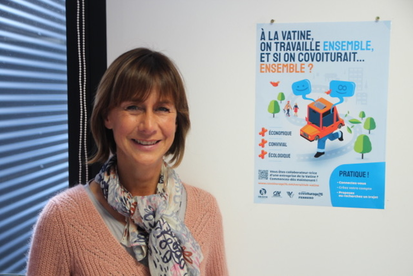 Crédit photo : BeDe pour Aletheia Press.
Nathalie Deshayes, présidente du club Covoiturage de la Vatine