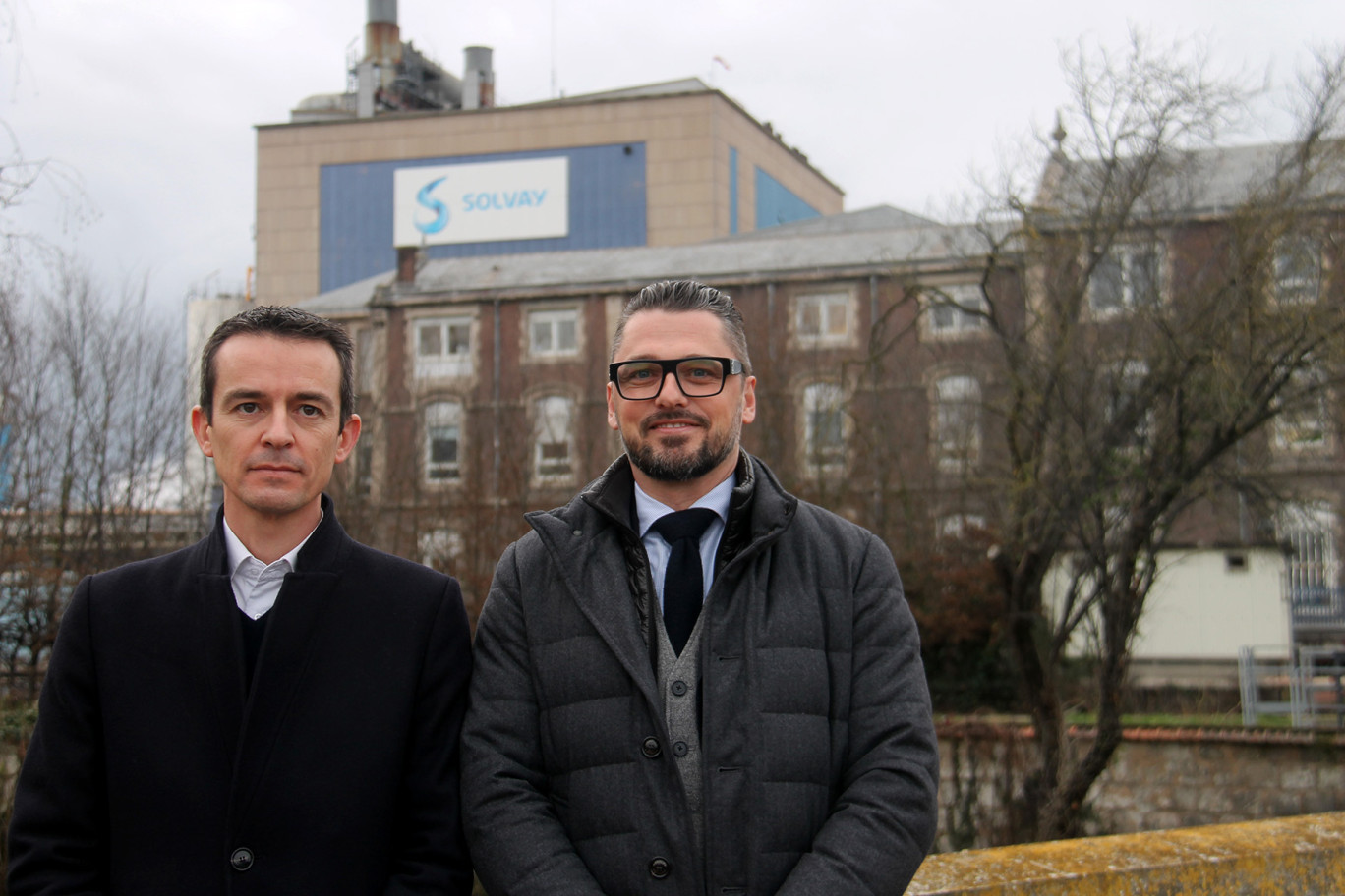 Jérôme Auffret, directeur Projets Énergies chez Veolia et Nicolas Dugenetay, le directeur de l’usine Solvay de Dombasle-sur-Meurthe, entendent mener à bien le projet «Dombasle Énergie».