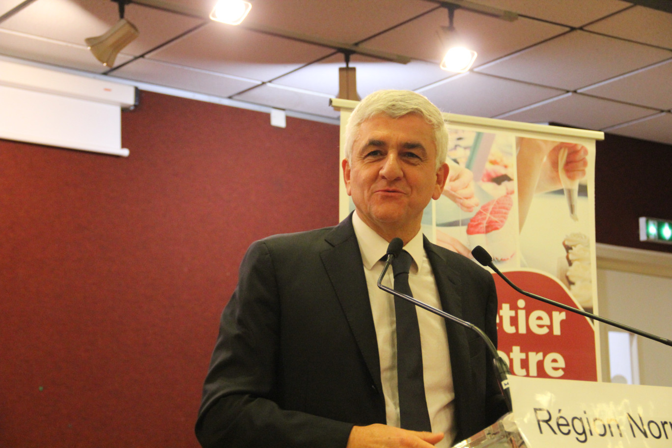 Crédit photo : LB Aletheia Press, « Ce 14 janvier, Hervé Morin, président du conseil Régional, a annoncé un soutien financier accordé au projet du CFA. »