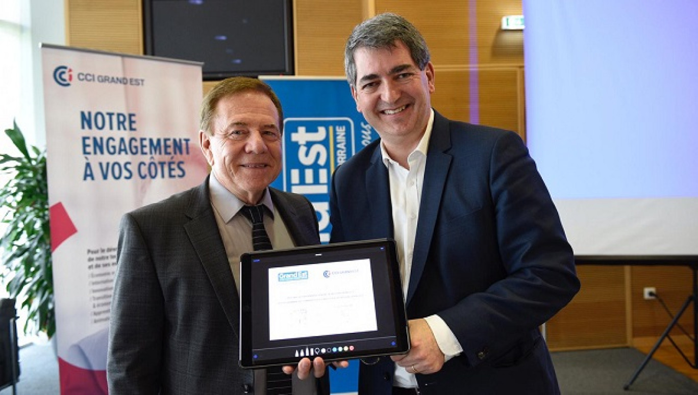 (c) Jean-Luc Stadler, Région Grand Est
Gilbert Stimpflin, le président de la CCI Grand Est et Jean Rottner, le président de la Région Grand Est viennent de renouveler et renforcer leur coopération pour les trois années à venir.