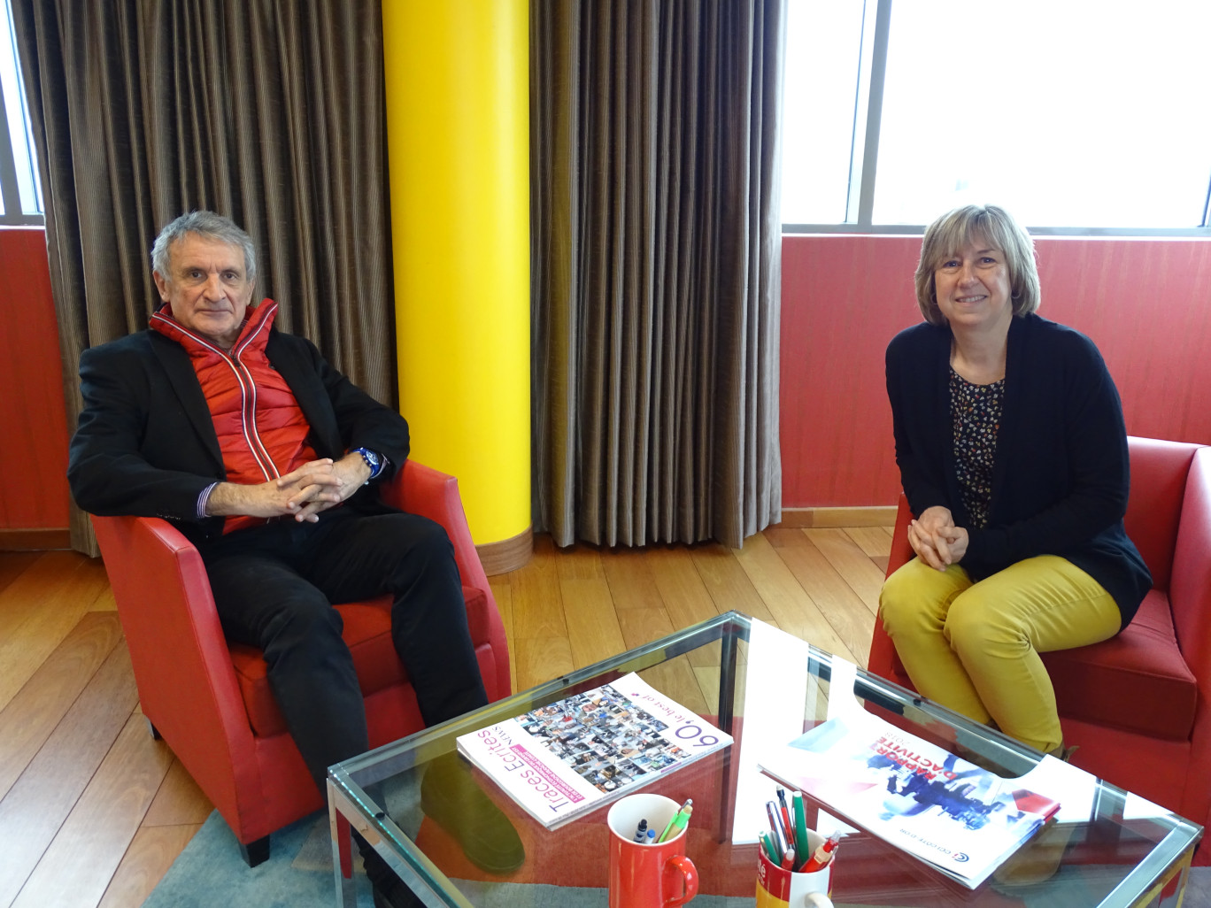 Crédit photo : NB Aletheia Press
« Xavier Mirepoix, président de la CCI et Sylvie Ledoux, chargée de mission ».