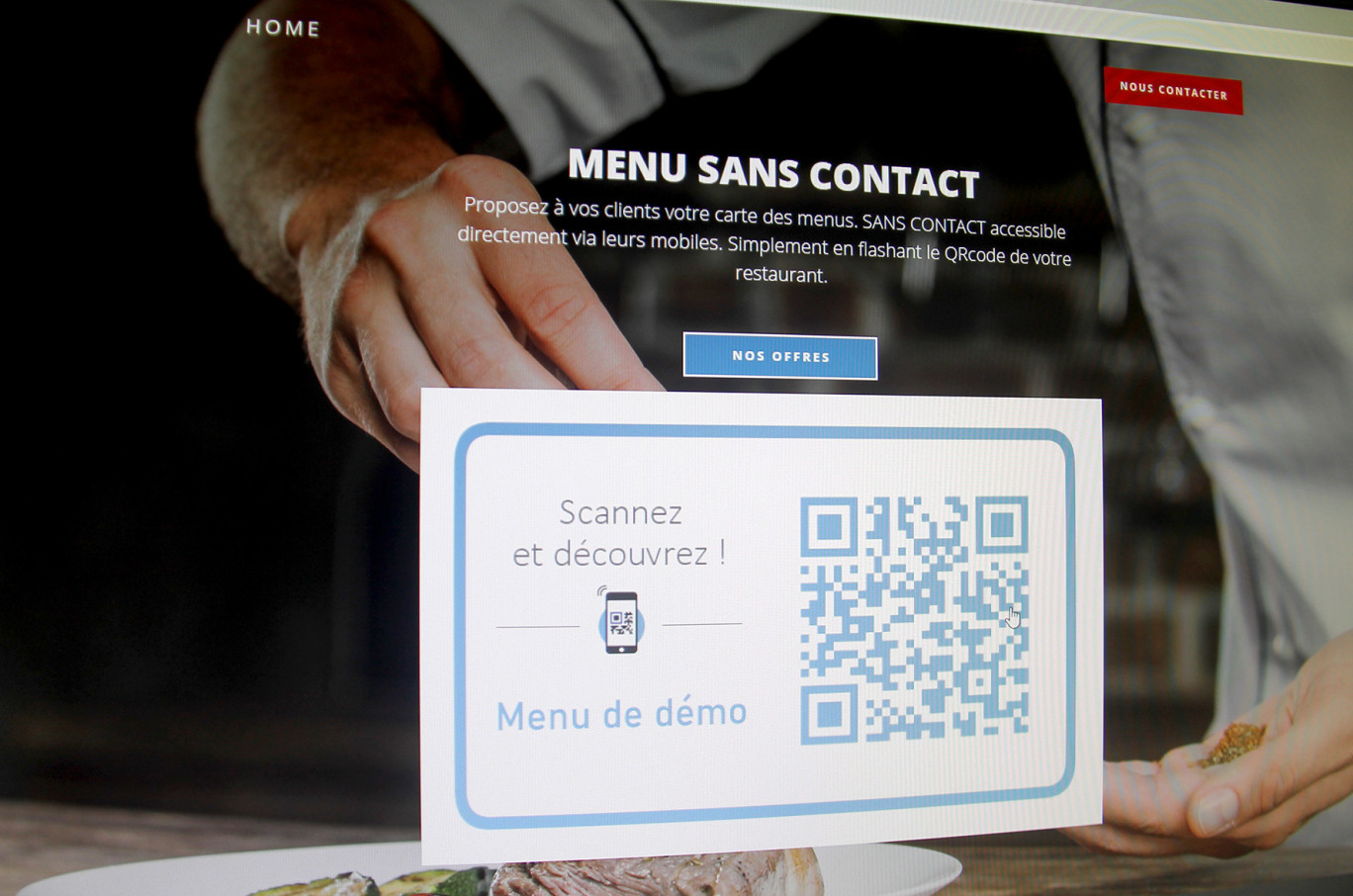 Un menu sans contact pour les professionnels du secteur CHR ! C’est l’une des dernières innovations mises en œuvre par l’imprimeur de Maxéville.