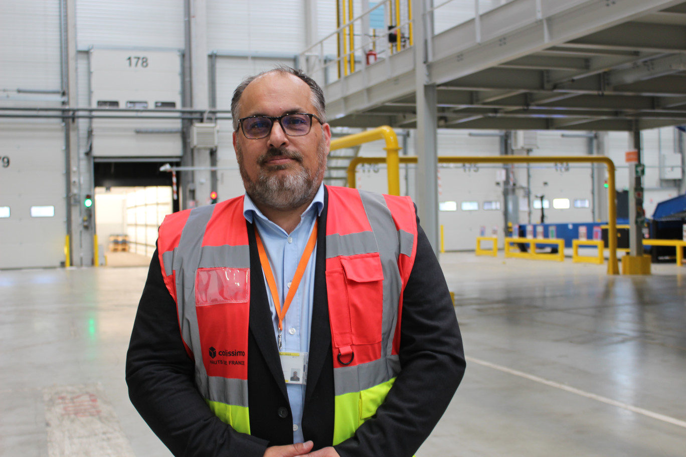 Olivier Sorriaux, directeur de la plateforme Colissimo à Douvrin.