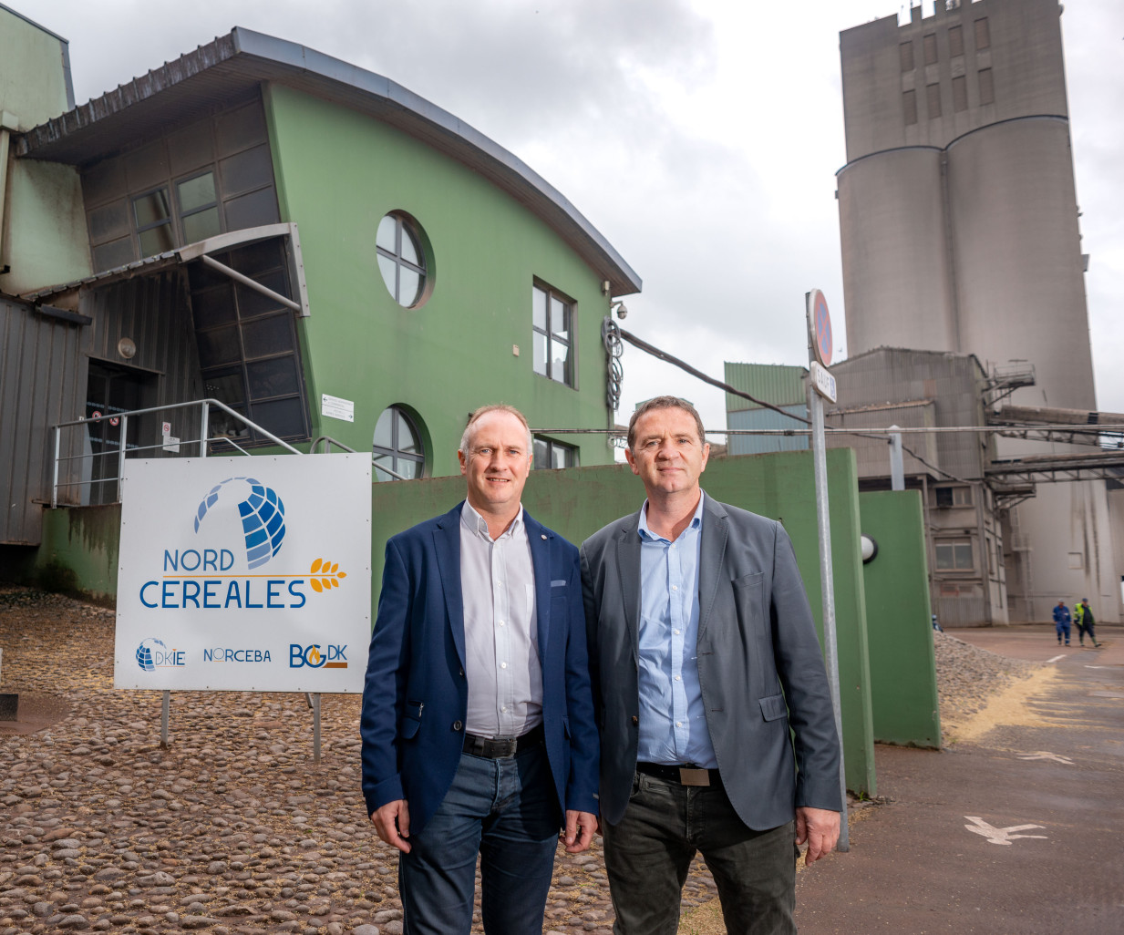 De gauche à droite, Joël Ratel Directeur Général et Laurent Bué, Président. (Crédit photo : Nord Céréales)