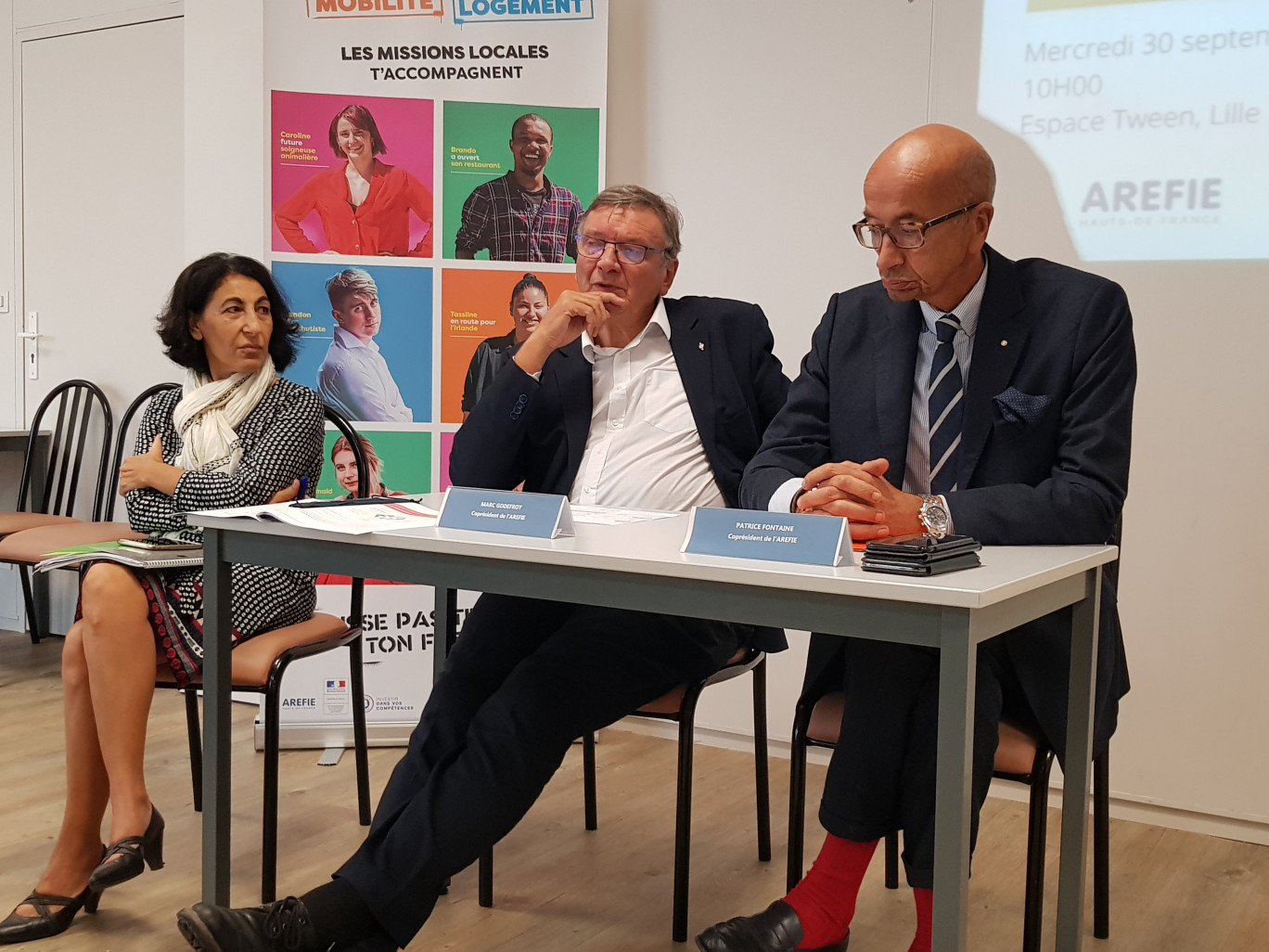 L'équipe à la tête de l'Arefie.