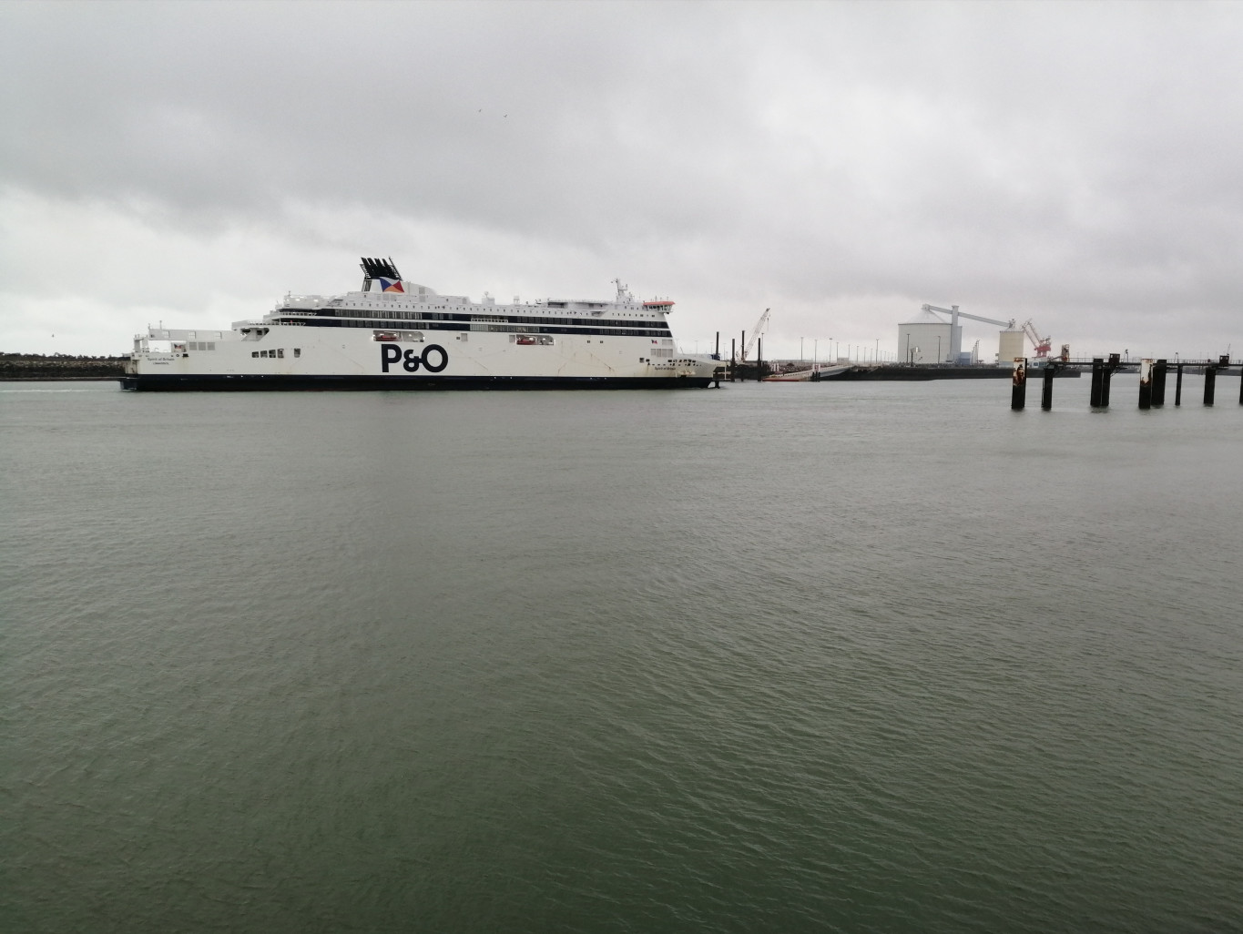 P&O ne circule plus qu'avec trois navires et demi sur la liaison Calais-Douvres. (Aletheia Press / C. Escaillet)