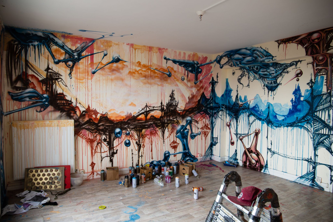 Les graffitis sont devenus de véritables œuvres. ©MarineSchneider