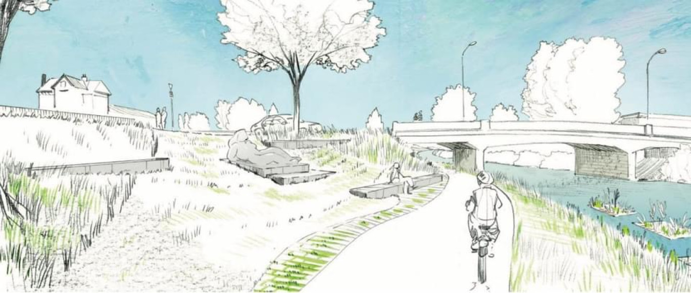Des esquisses des futurs aménagements (@Ateliermultipleetcanevas.)