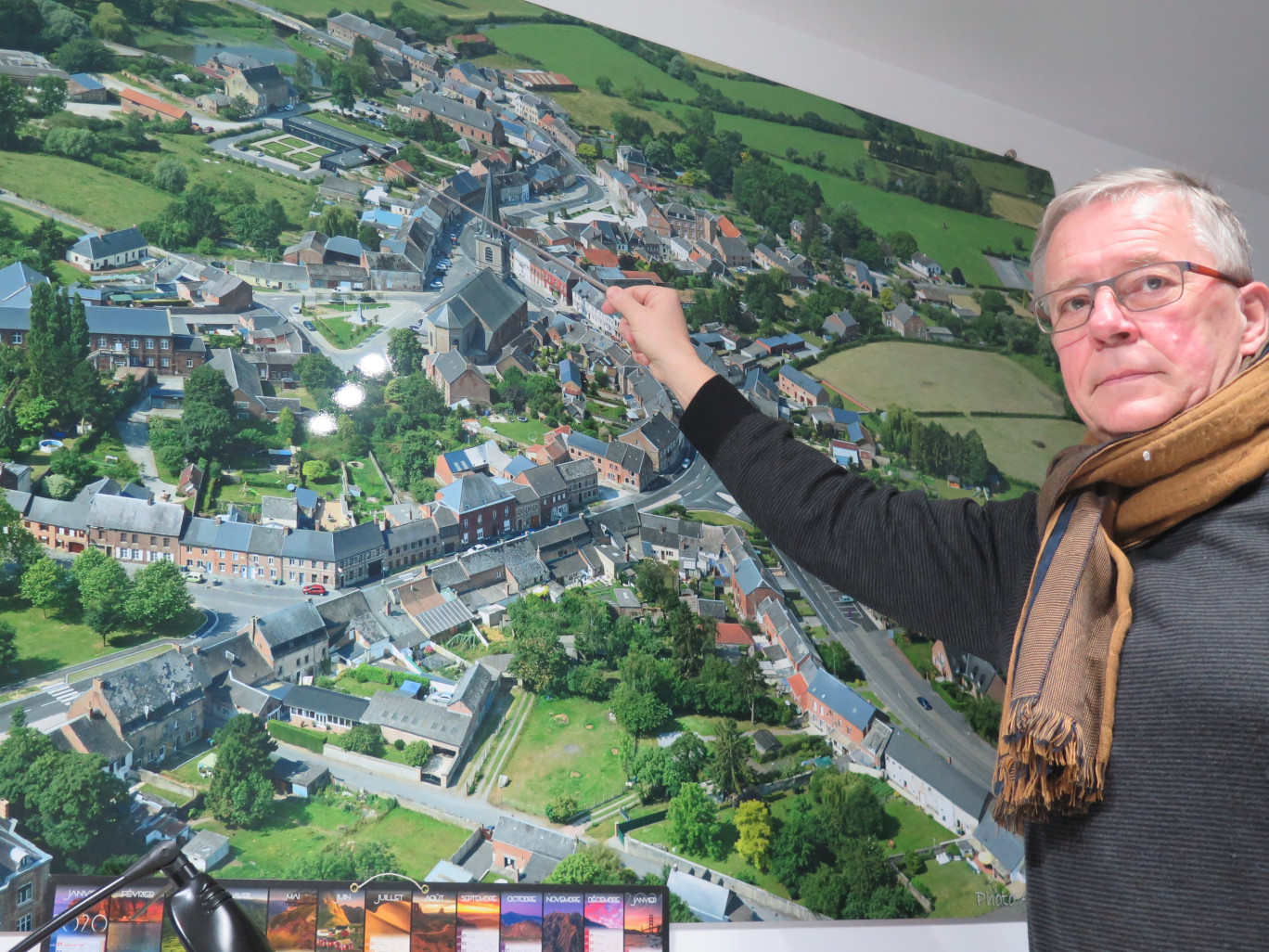 « On va aussi aménager un grand espace paysager », détaille Dominique Quinzin. maire de Maroilles. (Aletheia Press / B. Dequevauviller)