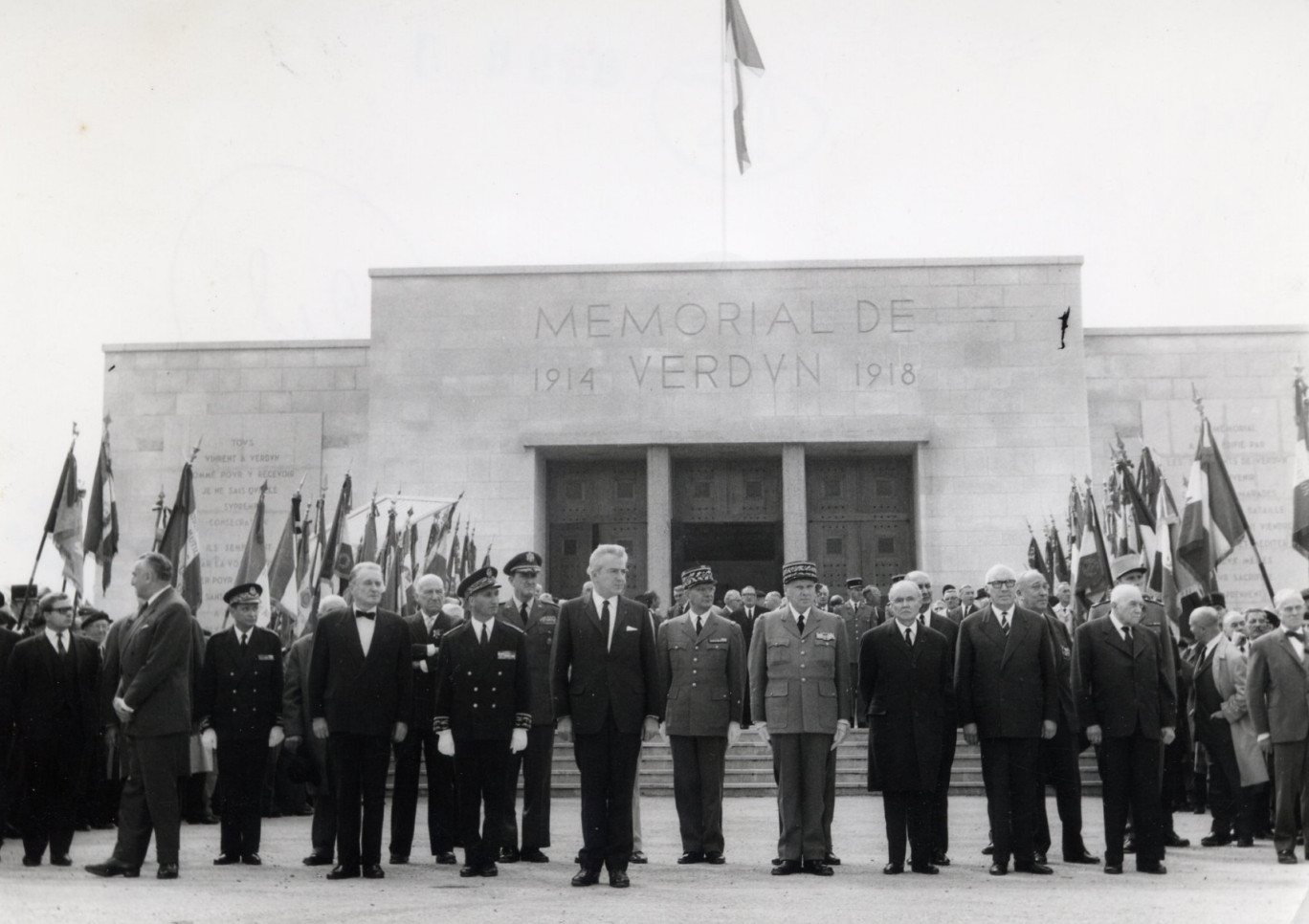 Inauguration du Mémorial de Verdun, le 17 septembre 1967. © Mémorial de Verdun