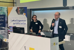 Pierre Gousset, vice-président, conseil en solution pour la région Europe, Moyen-Orient et Afrique de Workday et Leslie Abkarian, consultante principale en solutions de gestion du capital humain chez Workday.