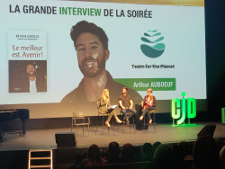 Arthur Auboeuf a évoqué son action avec Team for the planet. © Aletheia Press / D. La Phung