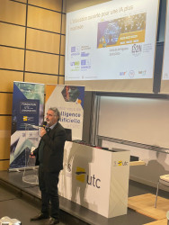Colin De La Higuera, titulaire de la Chaire UNESCO Ressources Éducatives Libres et Intelligence Artificielle participait aux Rendez-vous de l&#039;IA de l&#039;UTC avec le soutien de la Fondation UTC pour l&#039;Innovation, Sopra Steria, SCAI et le CNRS.