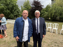 Thierry Marx, président confédéral de l&#039;Umih est venu assister aux travaux de l&#039;Umih 02 avec le président Jean-Marie Serre, réélu.