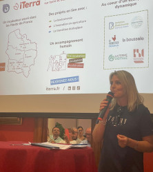 Aurélie Chaussepied, startup Manager chez iTerra qui fait partie du pôle bioéconomie avec Bioeconomy for Change.