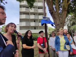 Inauguration des Rues Jacqueline Auriol et Suzanne Dantès avec les membres du conseil de quartier.