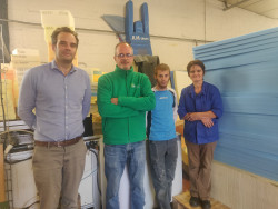 Paul Rouillot, Rémi Klimpt, Jonathan Blanc et Catherine Wojcik. © Alehteia Press / DLP