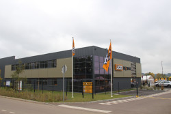 Le concessionnaire JCB a pris ses quartiers dans ses nouveaux locaux de Oissel depuis quelques mois. © Aletheia Press Laetitia Brémont 